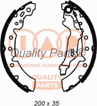 IAP QUALITY PARTS 705-17081 - Комплект спирачна челюст vvparts.bg