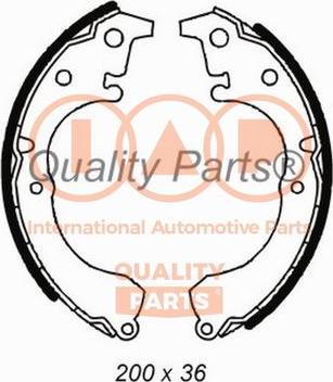 IAP QUALITY PARTS 705-17087 - Комплект спирачна челюст vvparts.bg