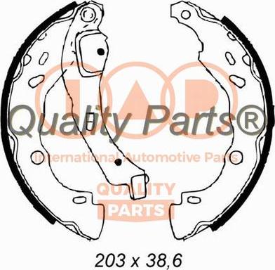 IAP QUALITY PARTS 705-29011 - Комплект спирачна челюст vvparts.bg