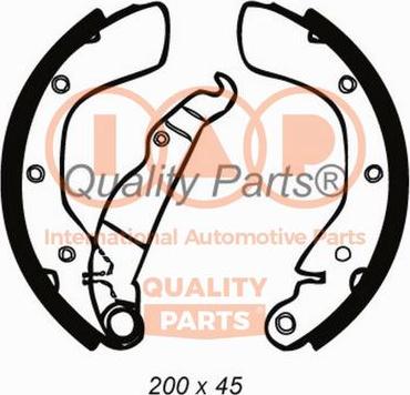 IAP QUALITY PARTS 705-20030 - Комплект спирачна челюст vvparts.bg