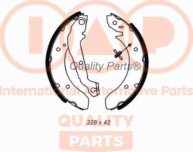 IAP QUALITY PARTS 705-21045 - Комплект спирачна челюст vvparts.bg