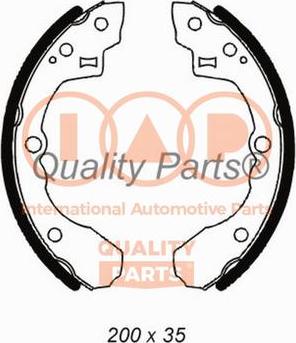 IAP QUALITY PARTS 705-21071 - Комплект спирачна челюст vvparts.bg