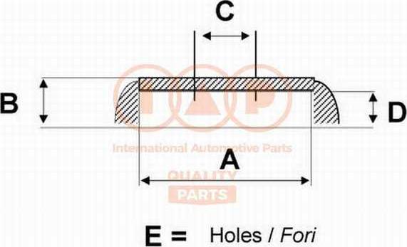 IAP QUALITY PARTS 710-17003 - Спирачен барабан vvparts.bg