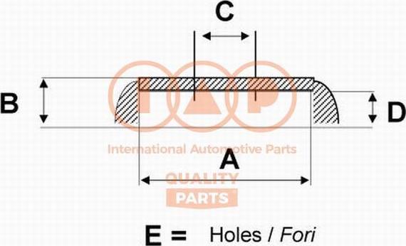 IAP QUALITY PARTS 710-13055 - Спирачен барабан vvparts.bg