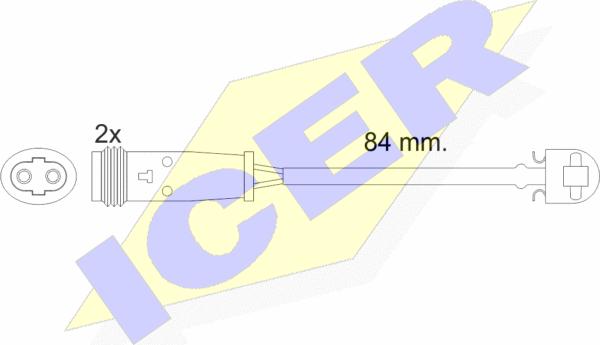 Icer 610484 E C - Предупредителен контактен сензор, износване на накладките vvparts.bg