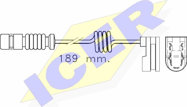 Icer 610377 E C - Предупредителен контактен сензор, износване на накладките vvparts.bg