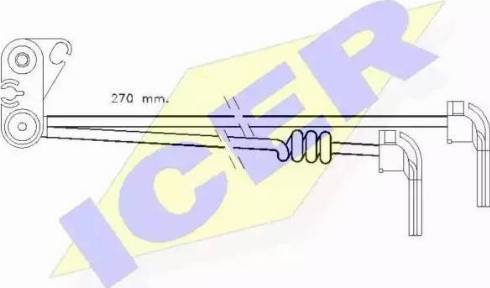 Icer 610280 C - Предупредителен контактен сензор, износване на накладките vvparts.bg