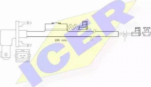 Icer 610288 C - Предупредителен контактен сензор, износване на накладките vvparts.bg