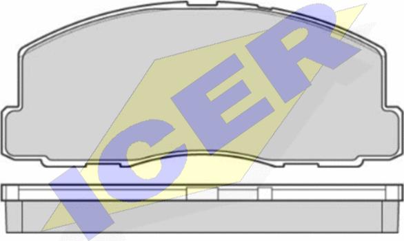 Icer 140539 - Комплект спирачно феродо, дискови спирачки vvparts.bg
