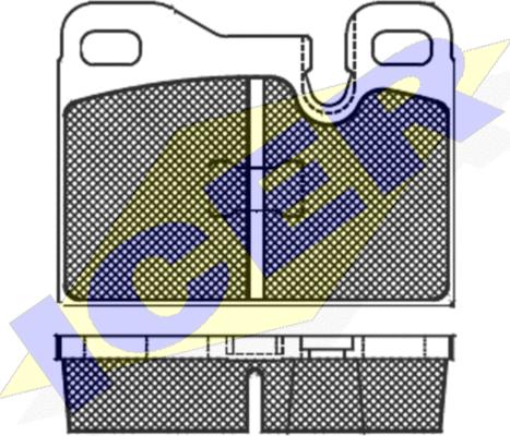 Icer 180645 - Комплект спирачно феродо, дискови спирачки vvparts.bg