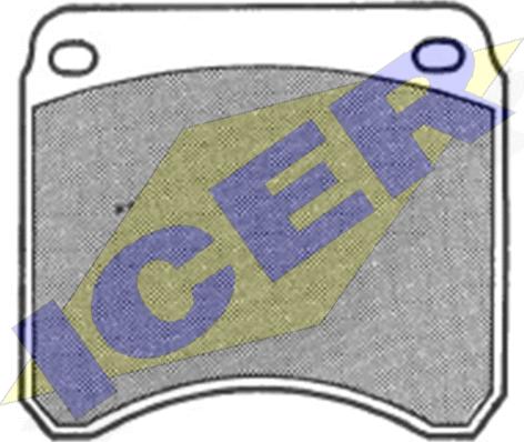 Icer 180053 - Комплект спирачно феродо, дискови спирачки vvparts.bg
