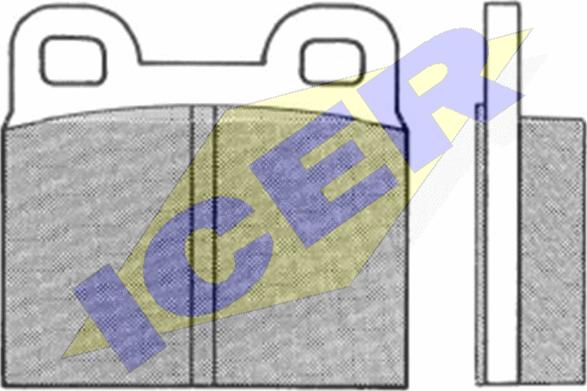 Icer 180086 - Комплект спирачно феродо, дискови спирачки vvparts.bg