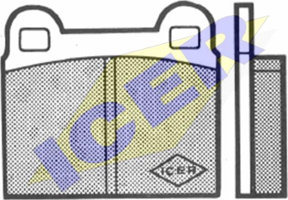 Icer 180035 - Комплект спирачно феродо, дискови спирачки vvparts.bg