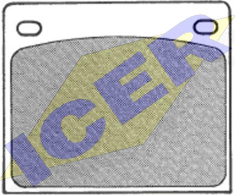 Icer 180165 - Комплект спирачно феродо, дискови спирачки vvparts.bg