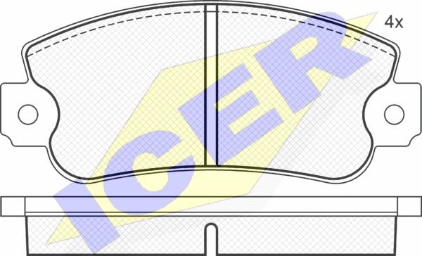 FORMA 141 - Комплект спирачно феродо, дискови спирачки vvparts.bg