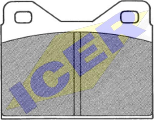 Icer 180128 - Комплект спирачно феродо, дискови спирачки vvparts.bg