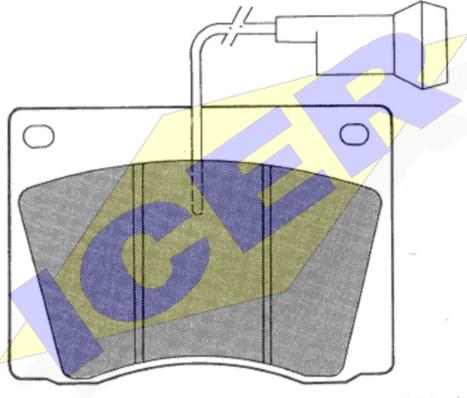 Icer 180211 - Комплект спирачно феродо, дискови спирачки vvparts.bg
