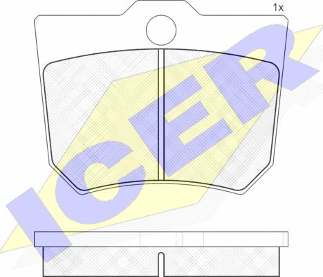 Icer 120349 - Комплект спирачно феродо, дискови спирачки vvparts.bg