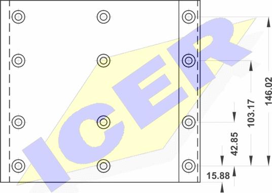 Icer 21 9075 00 - Комплект феродо за накладки, барабанни спирачки vvparts.bg