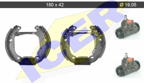 Icer 79KT0059 C - Комплект спирачна челюст vvparts.bg