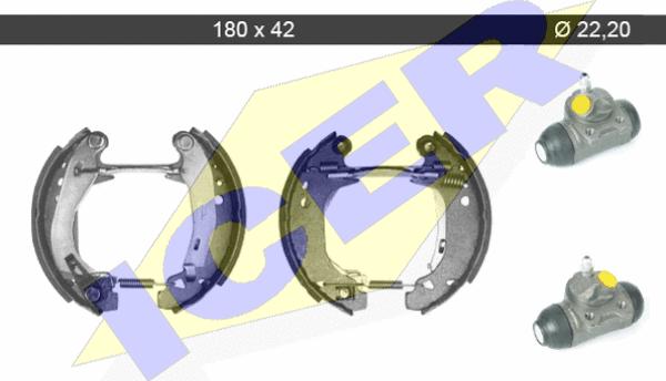 Icer 79KT0065 C - Комплект спирачна челюст vvparts.bg