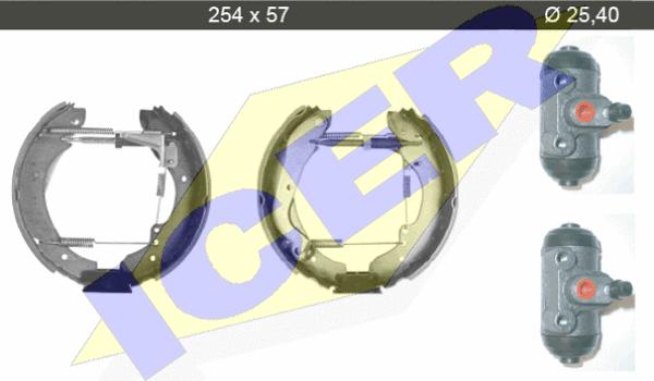 Icer 79KT0081 C - Комплект спирачна челюст vvparts.bg