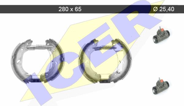 Icer 79KT0083 C - Комплект спирачна челюст vvparts.bg