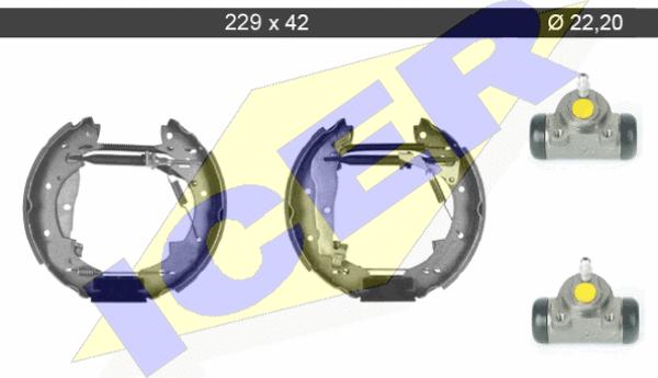 Icer 79KT0075 C - Комплект спирачна челюст vvparts.bg