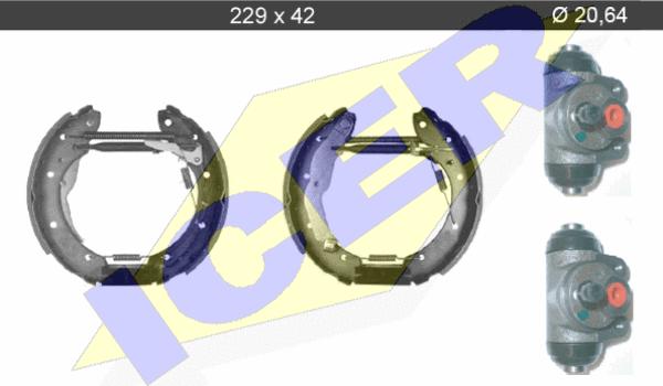 Icer 79KT0070 C - Комплект спирачна челюст vvparts.bg