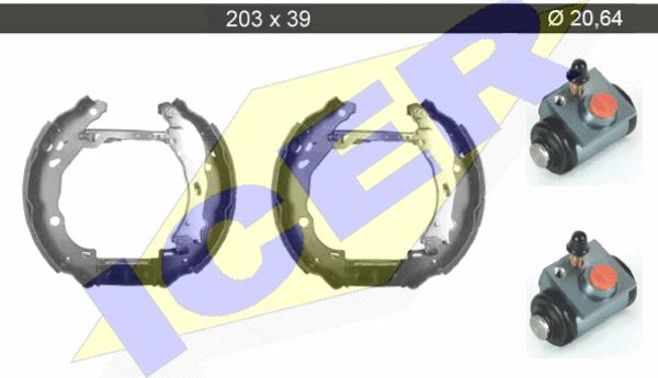 Icer 79KT0077 C - Комплект спирачна челюст vvparts.bg