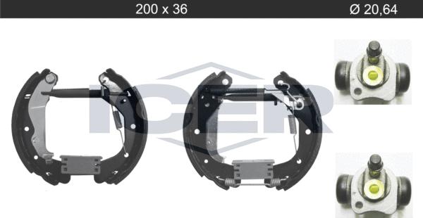 Icer 79KT0141 C - Комплект спирачна челюст vvparts.bg