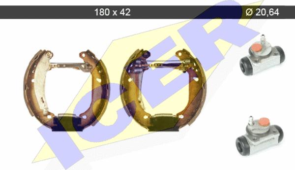 Icer 79KT0102 C - Комплект спирачна челюст vvparts.bg