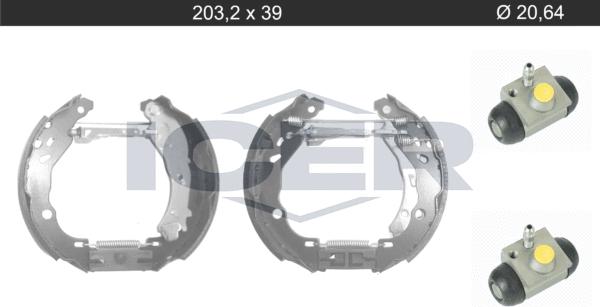 Icer 79KT0116 C - Комплект спирачна челюст vvparts.bg