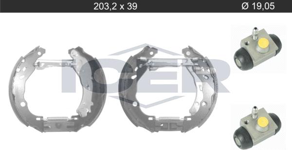 Icer 79KT0117 C - Комплект спирачна челюст vvparts.bg