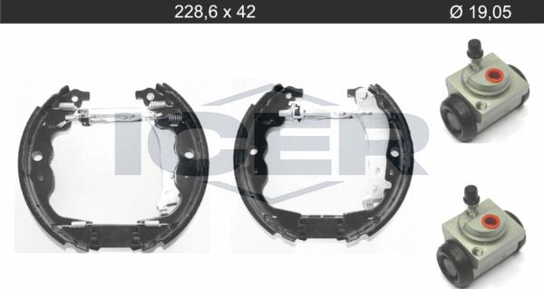 Icer 79KT0139 C - Комплект спирачна челюст vvparts.bg