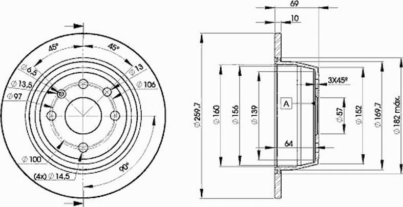 Icer 78BD9041 - Спирачен диск vvparts.bg