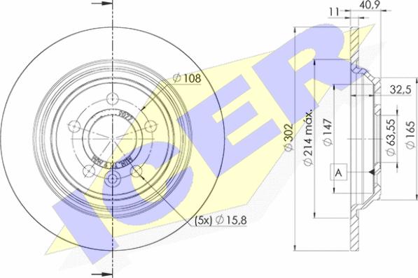 Icer 78BD9077-2 - Спирачен диск vvparts.bg