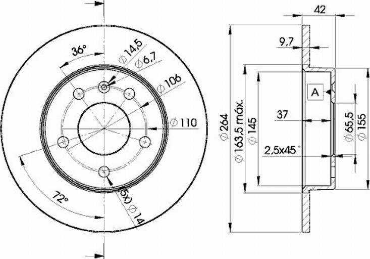 Icer 78BD9110 - Спирачен диск vvparts.bg