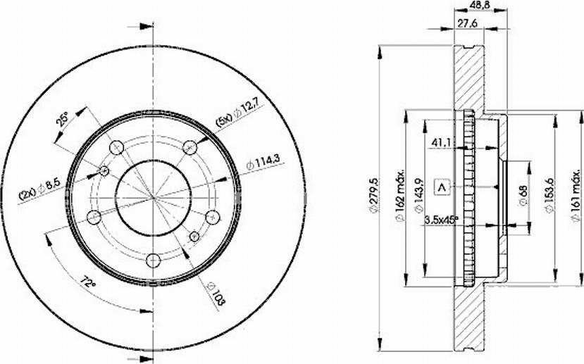 Icer 78BD4103 - Спирачен диск vvparts.bg