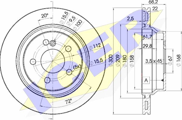 Icer 78BD0910-2 - Спирачен диск vvparts.bg