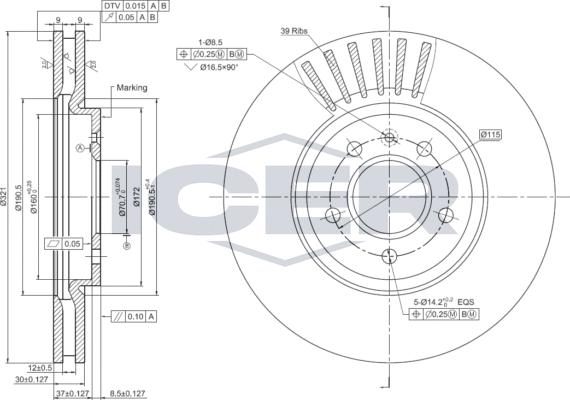 Icer 78BD1569-1 - Спирачен диск vvparts.bg