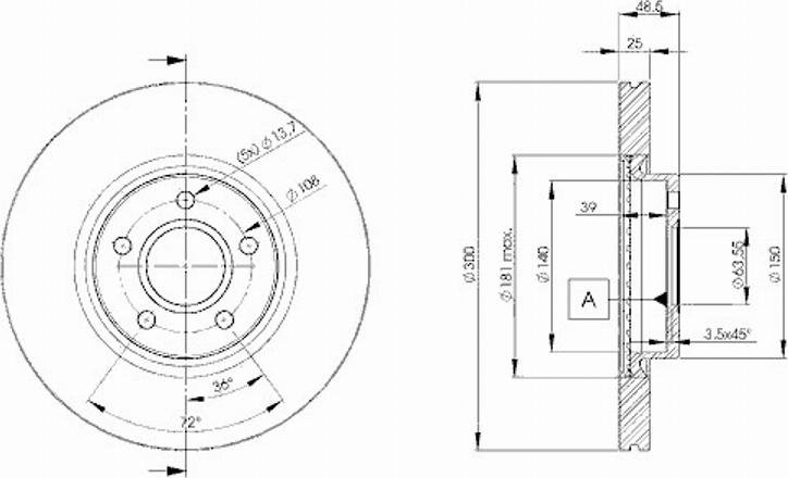 Icer 78BD3937 - Спирачен диск vvparts.bg