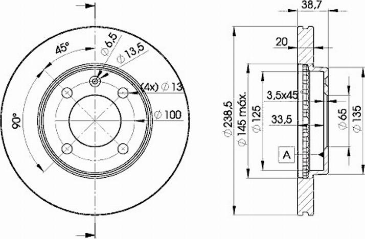 Icer 78BD3975 - Спирачен диск vvparts.bg