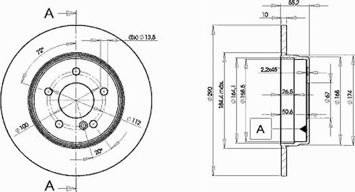 Icer 78BD3412 - Спирачен диск vvparts.bg