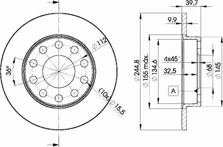 Icer 78BD3637 - Спирачен диск vvparts.bg