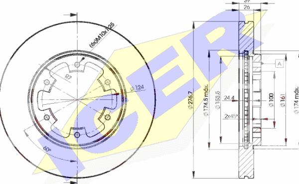 Icer 78BD3101-2 - Спирачен диск vvparts.bg