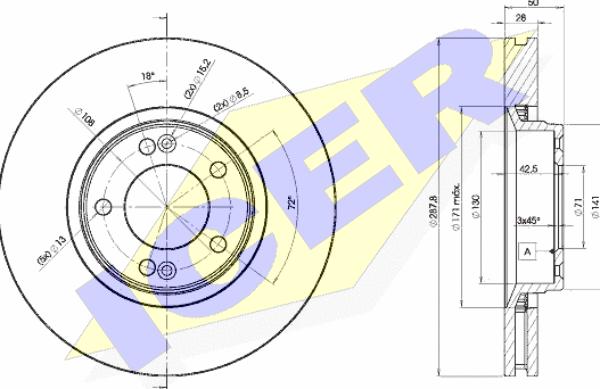 HELLA 8DD 355 107-861 - Спирачен диск vvparts.bg