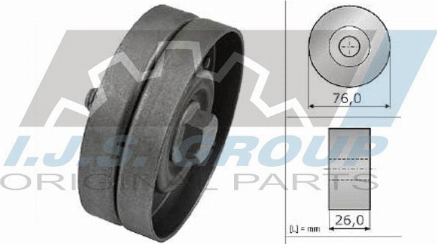 IJS 93-1198 - Паразитна / водеща ролка, пистов ремък vvparts.bg