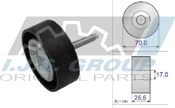 IJS GROUP 93-1491 - Паразитна / водеща ролка, пистов ремък vvparts.bg