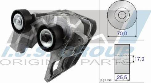 IJS GROUP 93-1493 - Ремъчен обтегач, пистов ремък vvparts.bg